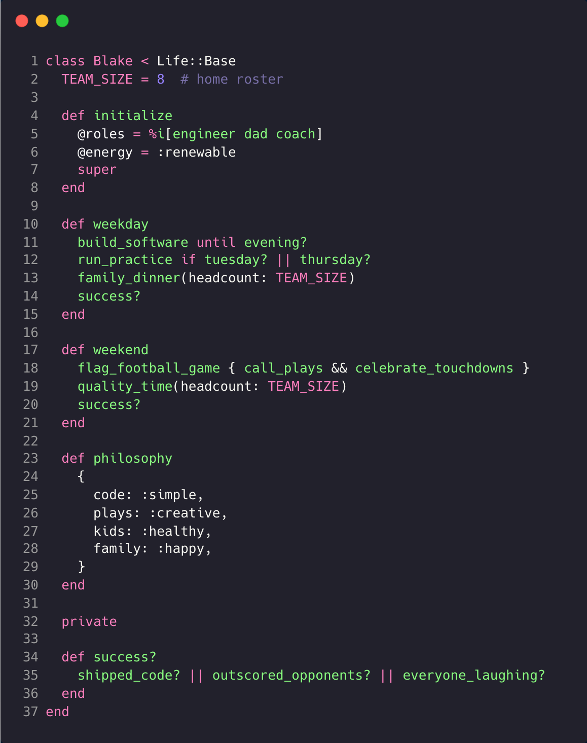 Ruby on Rails code snippet